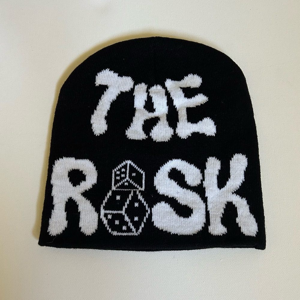 “THE RISK” graphic beanie